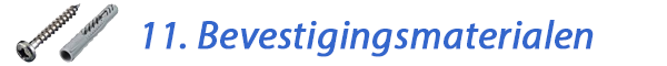 bevestigingsmaterialen