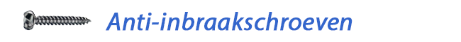 Assortiment anti-inbraakschroeven